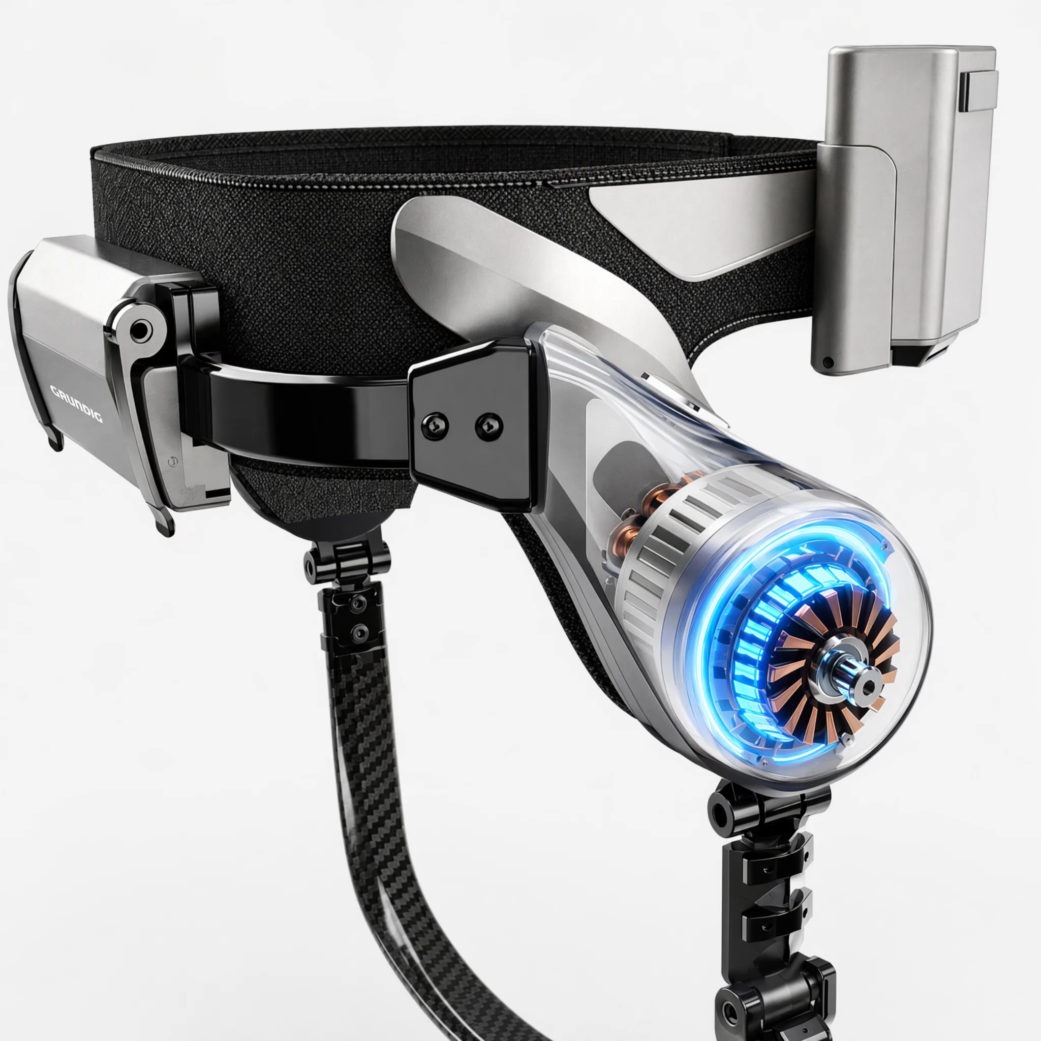 Nahaufnahme des Hochdrehmomentmotors des EXO-02